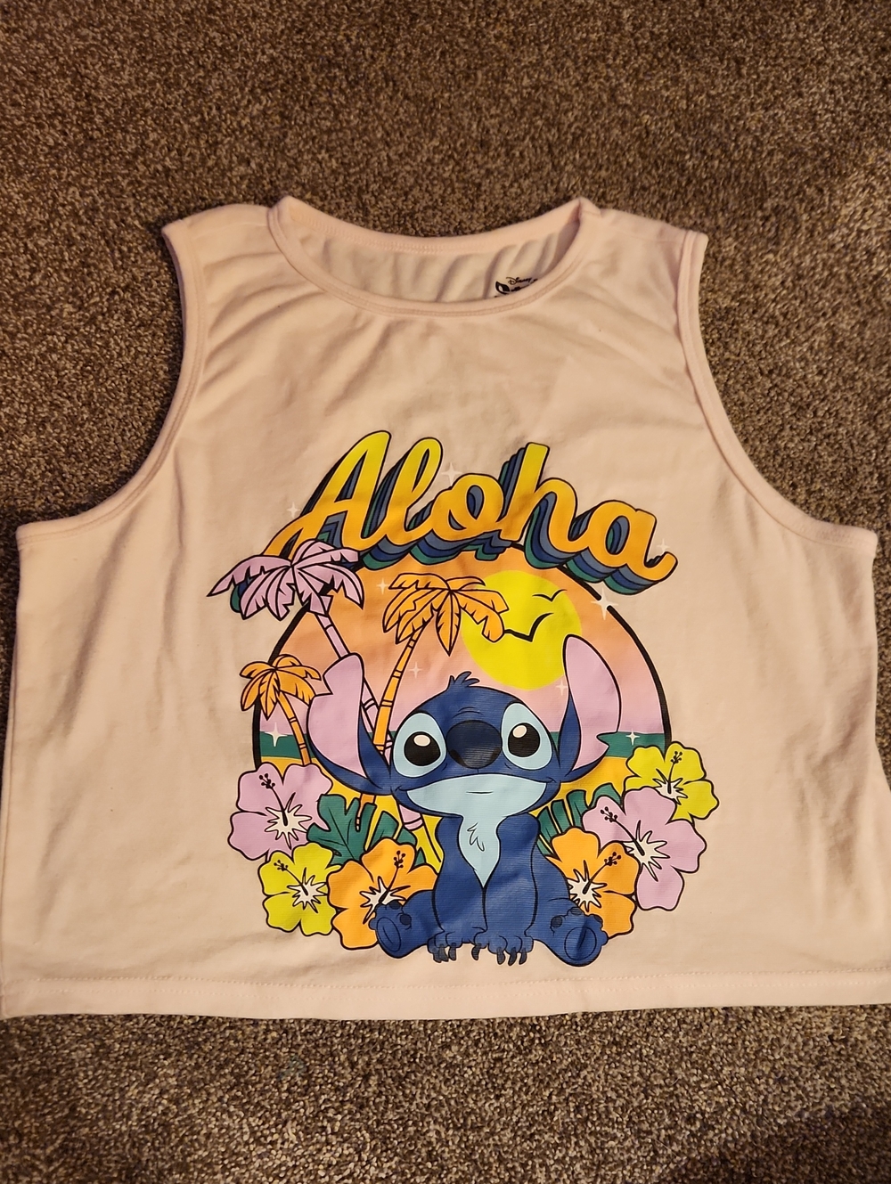 Disney Lilo And Stitch - Cropped Tank Top - Size XXL